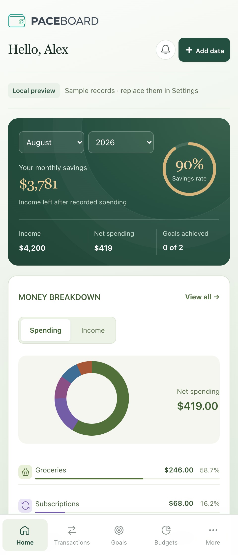 Your money. Your device.